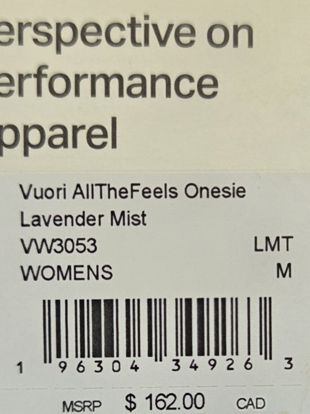 Vuori AllTheFeels Onesie NWT Lavender Mist Performance Stretch Athletic Yoga Gym - Picture 12 of 14